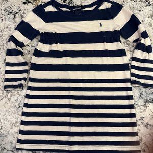 Ralph Lauren size 6 blue and white dress